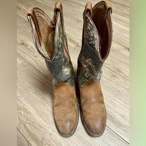 Men's Brown and Green Laredo Western Boots